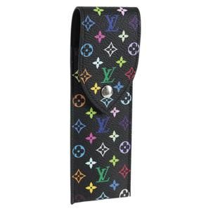 LOUIS VUITTON Monogram Multicolor LVxTM Pen Pouch Black GI1312 LV Auth 117816SM